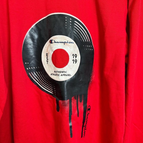Champion Authentic Athleticwear Long Sleeve Boys XL Long Sleeve Neck‎ Red NWT - Picture 2 of 10